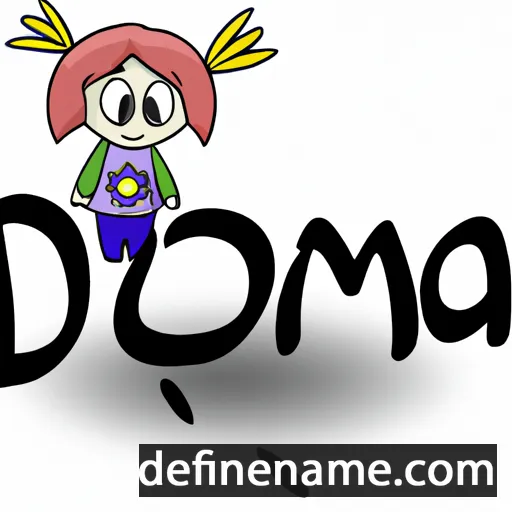 cartoon of the name Domka