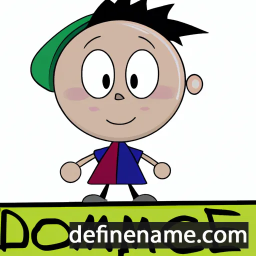 cartoon of the name Domnic