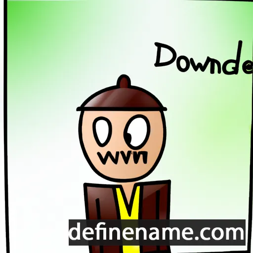 cartoon of the name Domweald