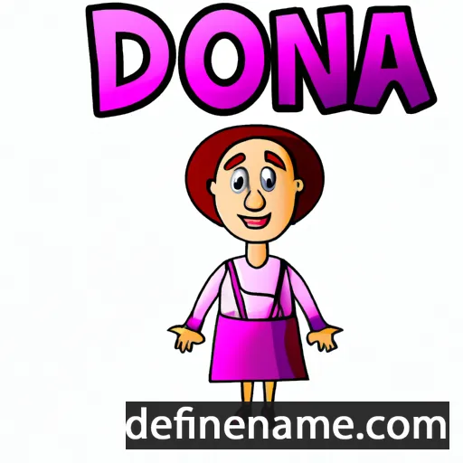 cartoon of the name Dona