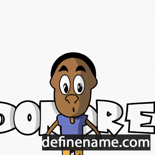 cartoon of the name Dondre