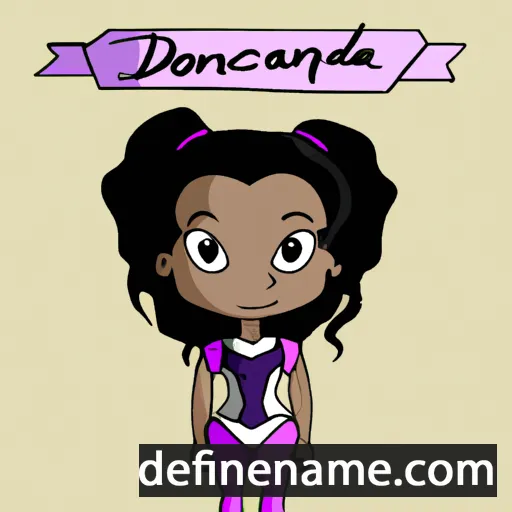 cartoon of the name Dondrea