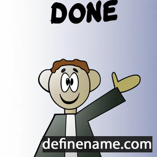 cartoon of the name Doné