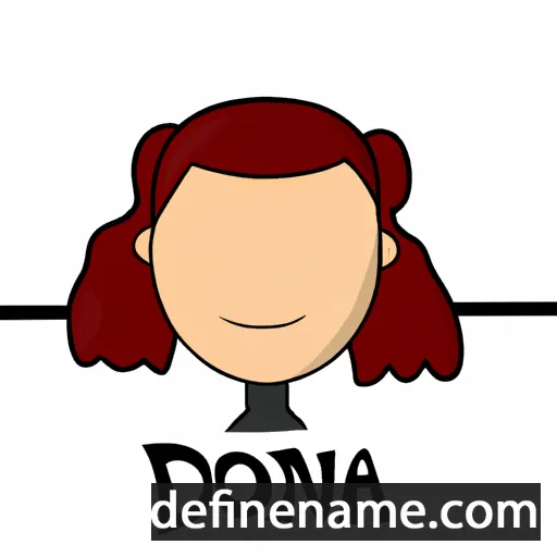 cartoon of the name Donea