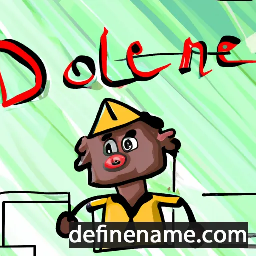 cartoon of the name Donel