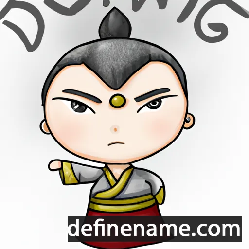 cartoon of the name Dongmei