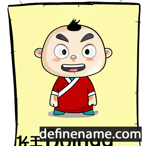 cartoon of the name Dongxiang