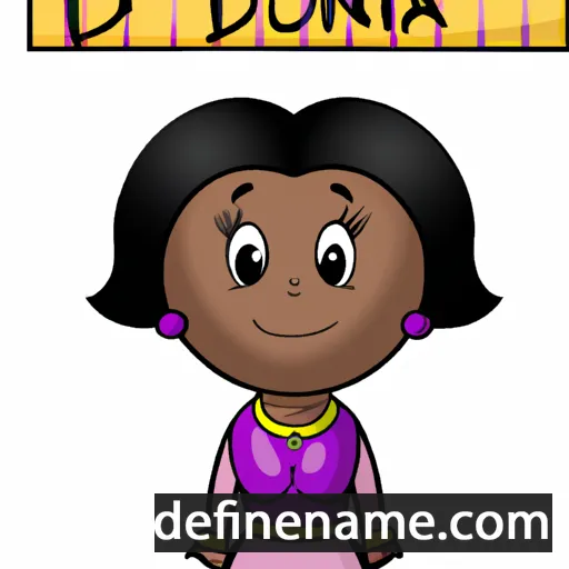 cartoon of the name Donicia