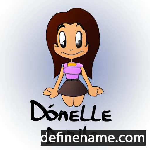 cartoon of the name Donielle