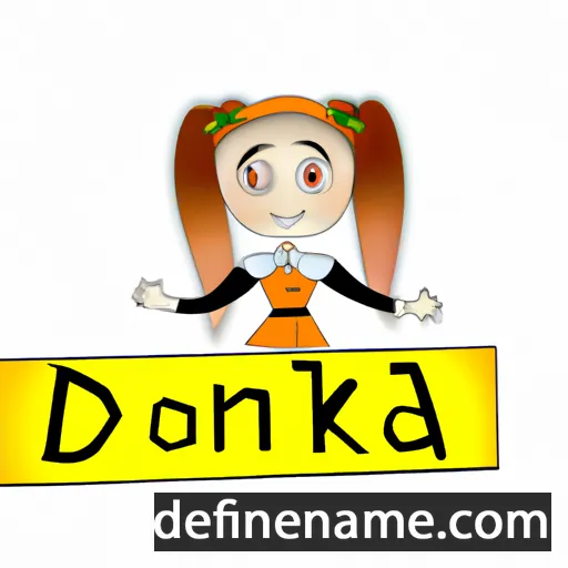 cartoon of the name Donika