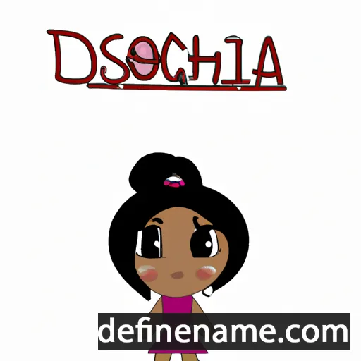 cartoon of the name Donisha