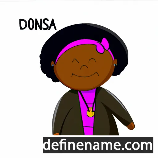 cartoon of the name Donisia