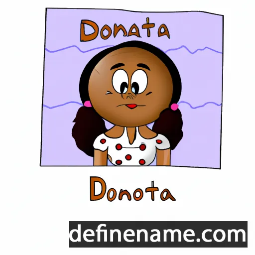 cartoon of the name Donita