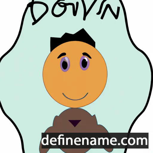 cartoon of the name Donivan