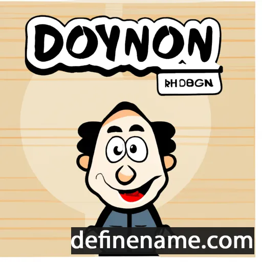 cartoon of the name Doniyor