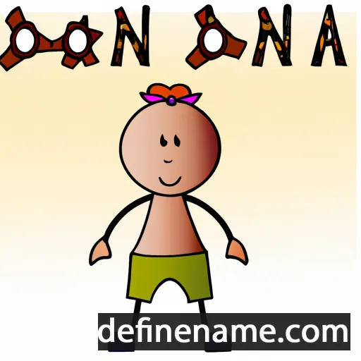 cartoon of the name Donja