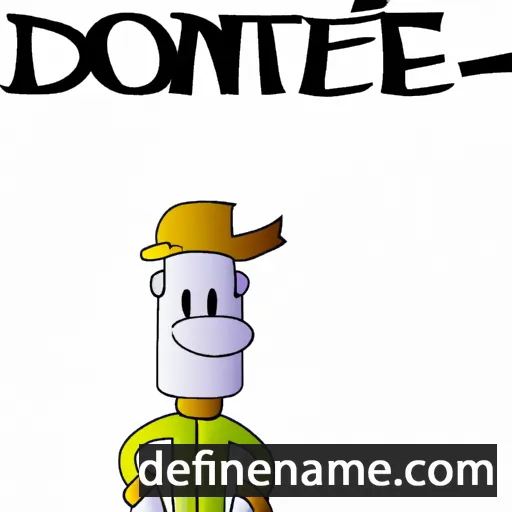 cartoon of the name Donjet