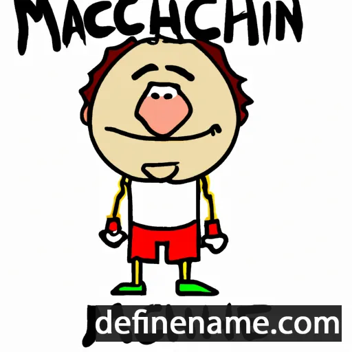 cartoon of the name Donmichael