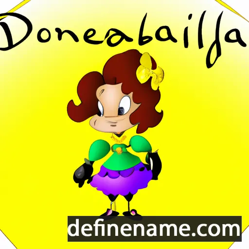 cartoon of the name Donnabella