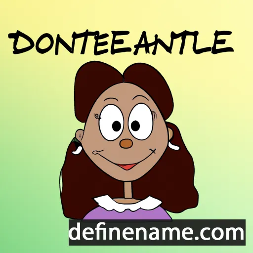 cartoon of the name Donnette