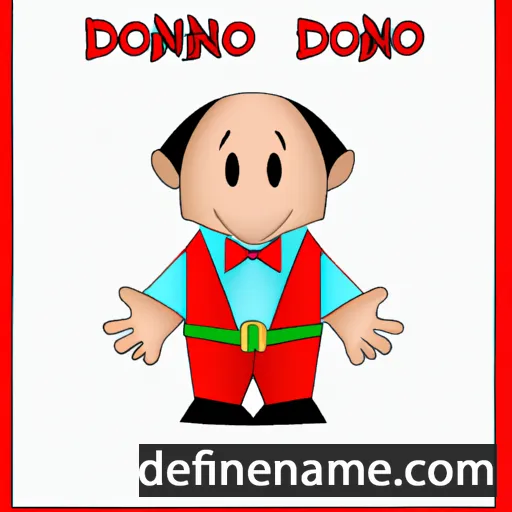 cartoon of the name Donnino