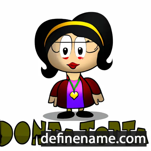 cartoon of the name Donnita