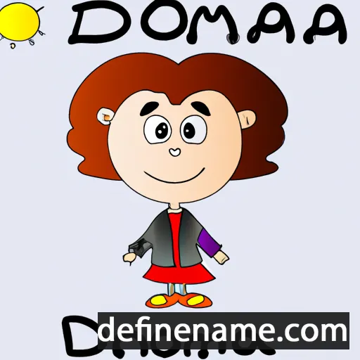 cartoon of the name Donoma