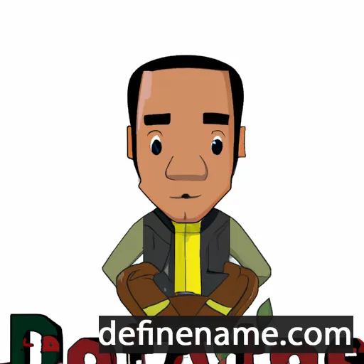 cartoon of the name Dontae