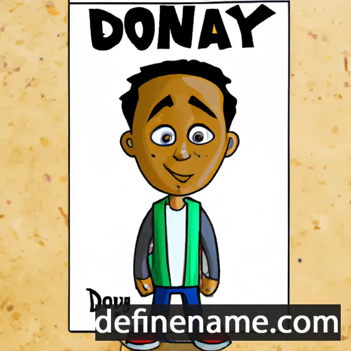 cartoon of the name Dontay