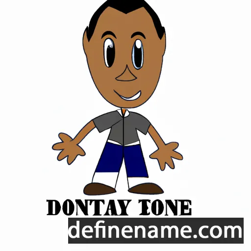 cartoon of the name Dontaye