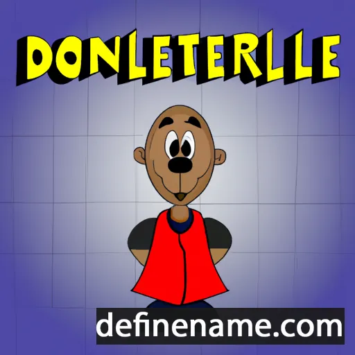 cartoon of the name Dontrell