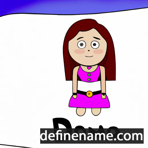 cartoon of the name Donya