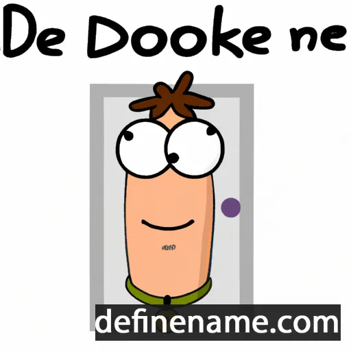 cartoon of the name Doorke