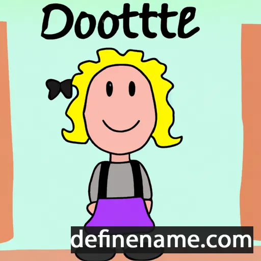 cartoon of the name Doortje