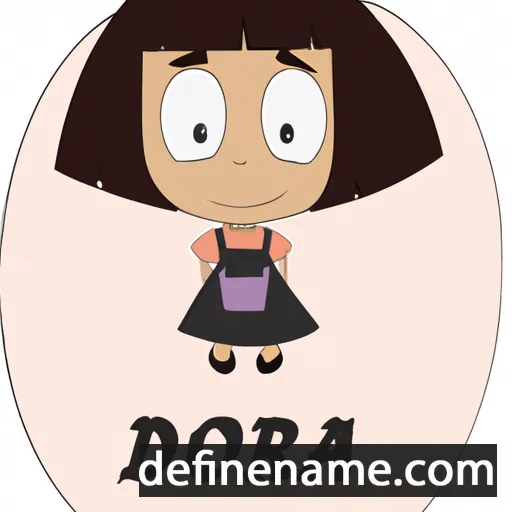 cartoon of the name Dora