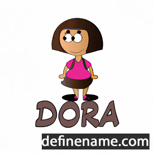 cartoon of the name Dora