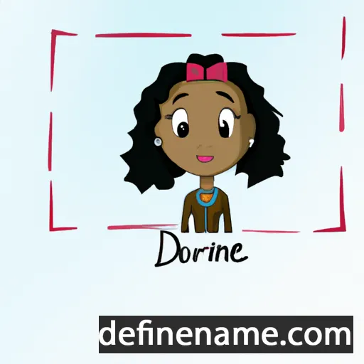 cartoon of the name Doraine