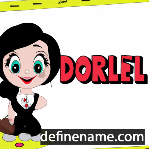 cartoon of the name Doralie