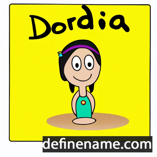 cartoon of the name Doreida