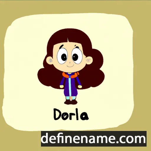 cartoon of the name Dorela