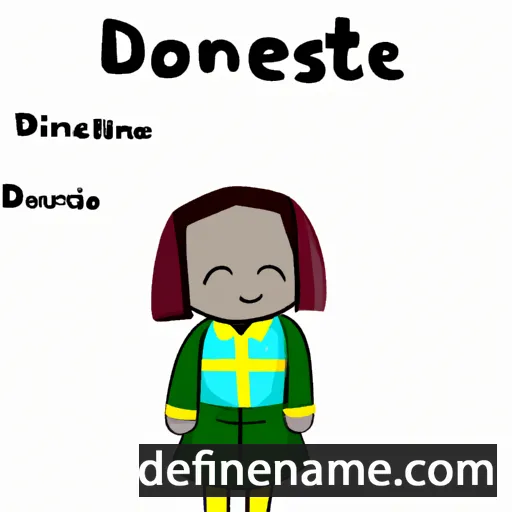 cartoon of the name Dorestine