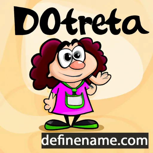 cartoon of the name Doreta