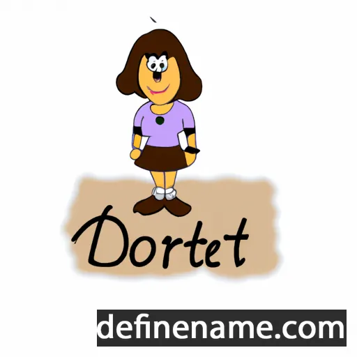 cartoon of the name Dorett