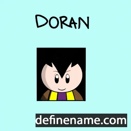 cartoon of the name Dorián