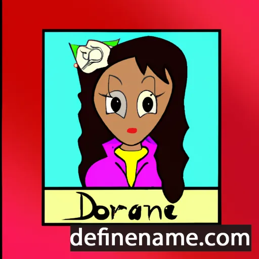 cartoon of the name Dorianne