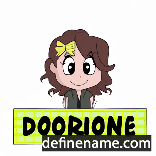 cartoon of the name Dorienne