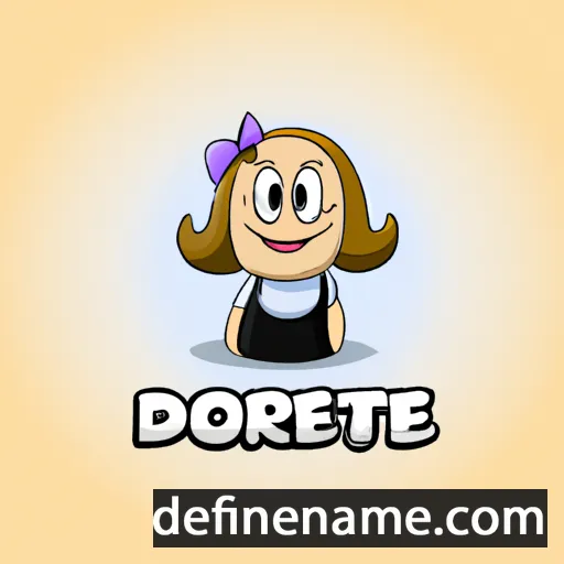 cartoon of the name Doriet