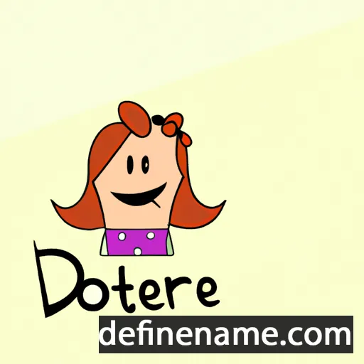 cartoon of the name Doriette