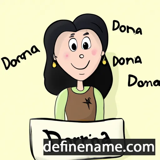 cartoon of the name Dorijana