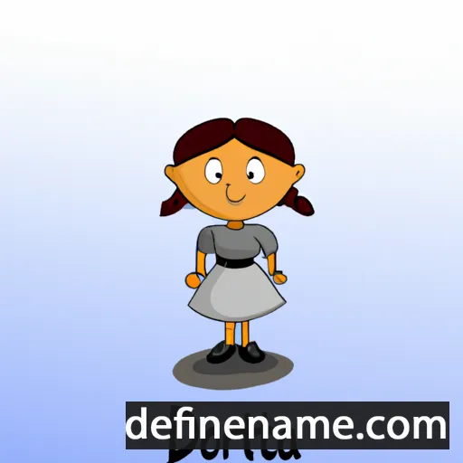 cartoon of the name Doritha